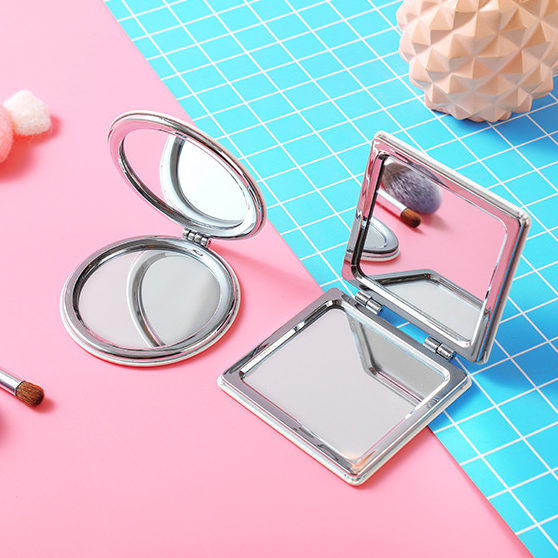 Custom Logo Portable Leather Makeup Mirror