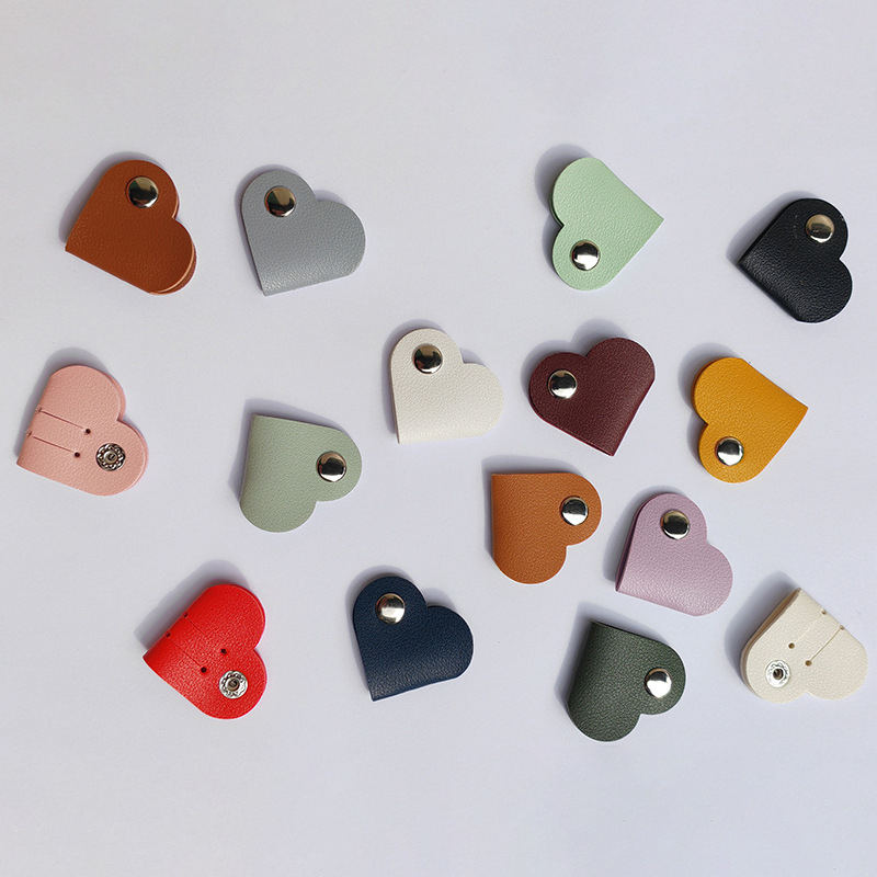 Custom Logo Leather Heart Cable Organiser | Premium Corporate Gifts and Custom Gifts