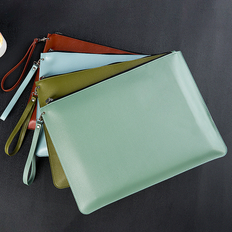 Custom Logo vintage leather tie document bag | Premium Corporate Gifts and Custom Gifts