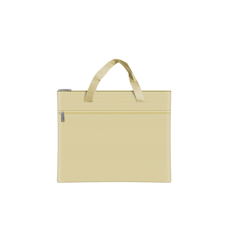 Custom Logo Candy-colored double-layer zippered document bag | Premium Corporate Gifts and Custom Gifts