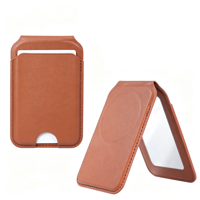 Custom Logo Magnetic Mirror Phone Card Holder Stand