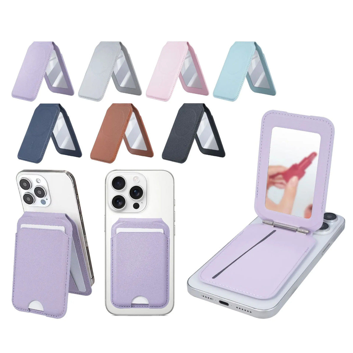 Custom Logo Magnetic Mirror Phone Card Holder Stand | Premium Corporate Gifts and Custom Gifts