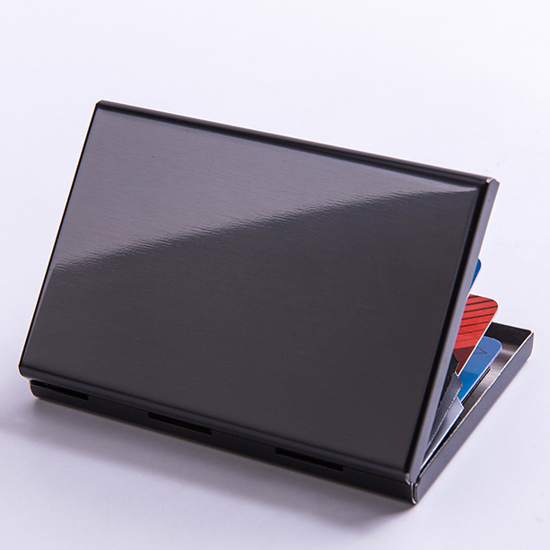 Custom Logo Simple Aluminum Alloy Business Card Holder | Premium Corporate Gifts and Custom Gifts