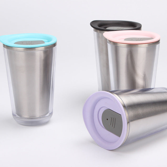 Custom Logo Double-Layer Stainless Steel Insulated Cup