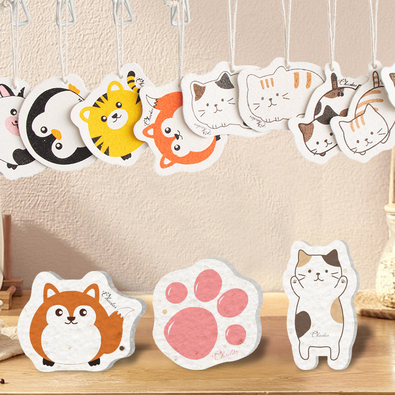 Custom Logo Wood Pulp Dishwashing Sponge | Premium Corporate Gifts and Custom Gifts