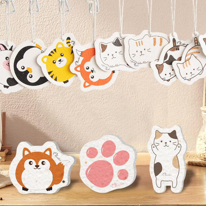 Custom Logo Wood Pulp Dishwashing Sponge
