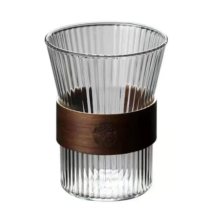 Custom Logo Wood Grain Bamboo Glass