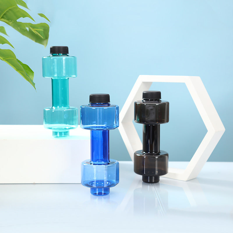 Custom Logo Creative dumbbell-shaped water bottle | Premium Corporate Gifts and Custom Gifts