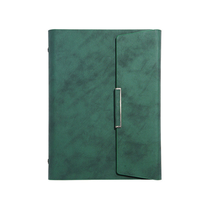 Custom Logo A5 Flap Leather Notebook