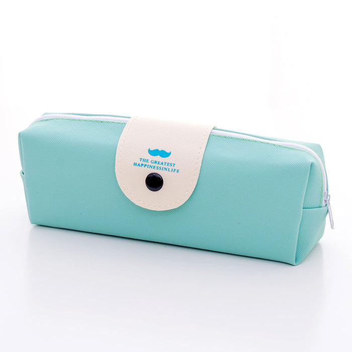Custom Logo Macaron-Coloured Leather Pencil Bag