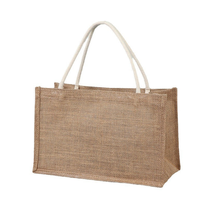 Custom Logo Vintage Linen Tote Bag