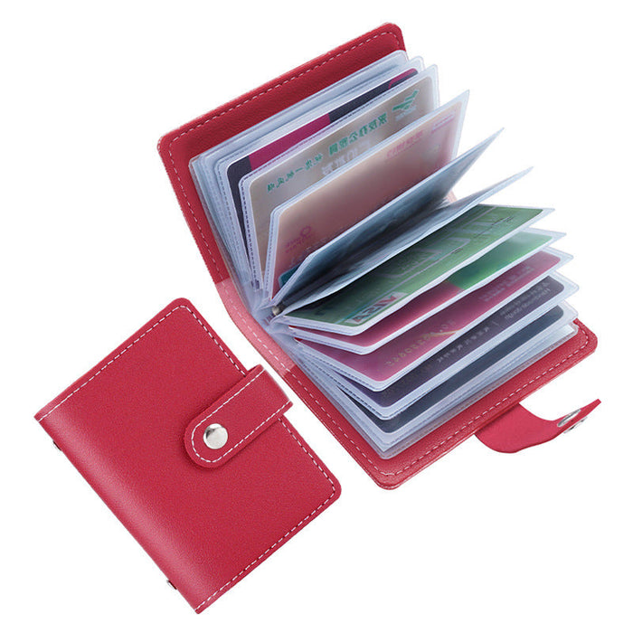 Custom Logo Leather Creative Multi-Layer Anti-Theft Card Case