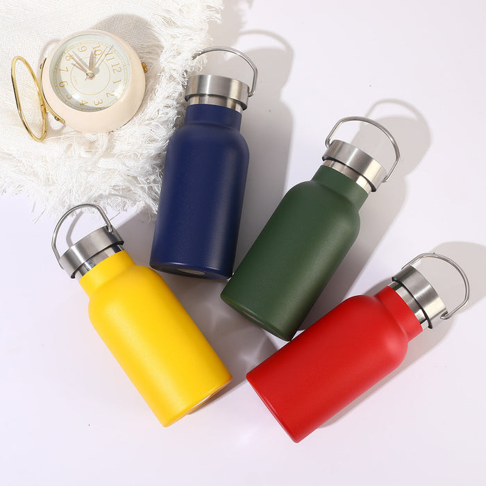 Custom Logo Colourful Stainless Steel Hand-Held Water Bottle
