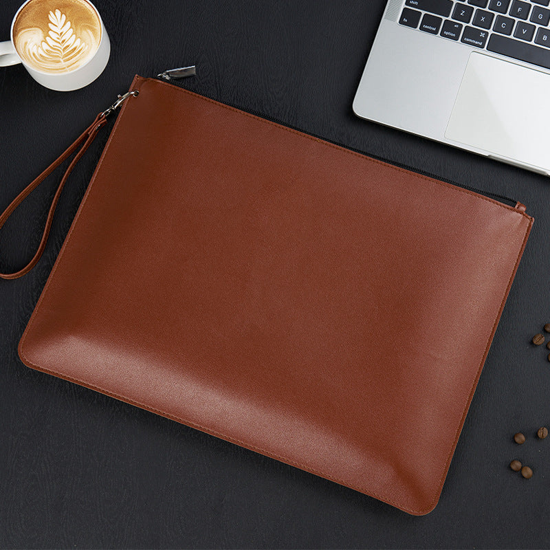 Custom Logo vintage leather tie document bag | Premium Corporate Gifts and Custom Gifts