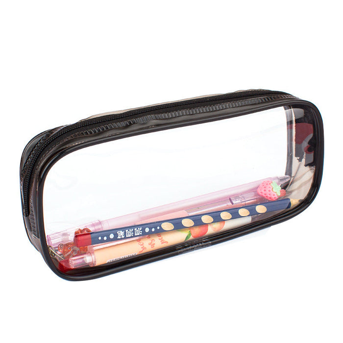 Custom Logo PVC Transparent MUJI Pen Bag
