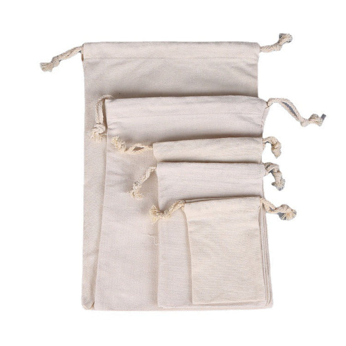 Custom Logo Customisable Canvas Drawstring Bag