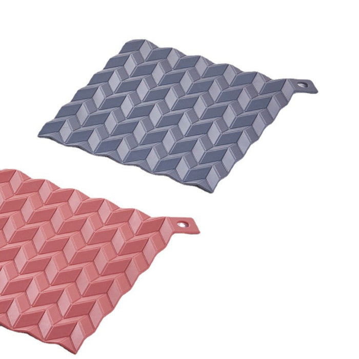 Custom Logo Silicone Wavy Insulated Placemat