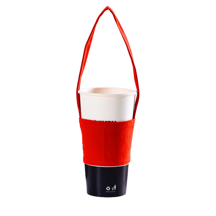 Custom Logo Canvas Cup Bag Drink Bag