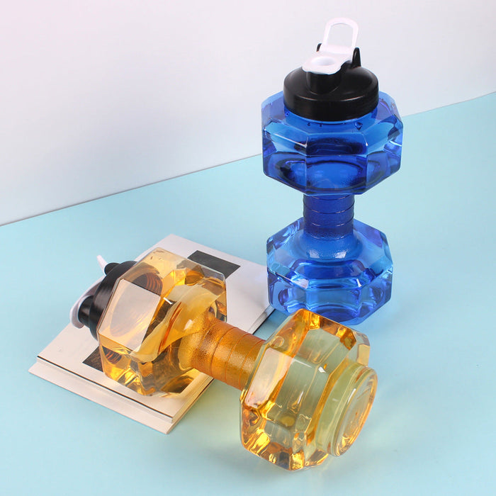 Custom Logo Large Capacity Dumbbell-Shaped Sports Bottle