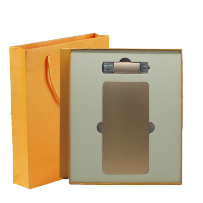 Custom Logo Flash Drive + Power Bank Exquisite Gift Box