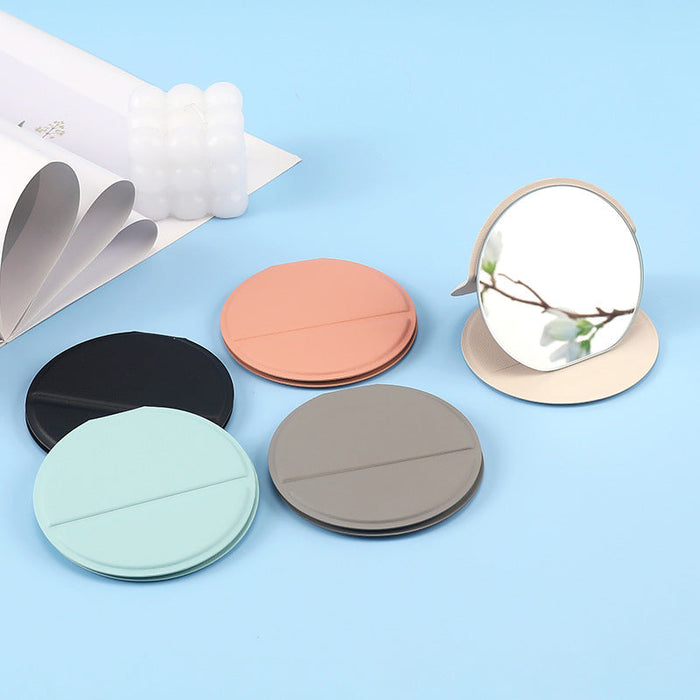 Custom Logo Round Tabletop Vanity Mirror