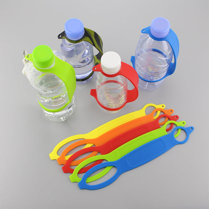 Custom Logo Outdoor Multi-Colour Silicone Water Bottle Lanyard