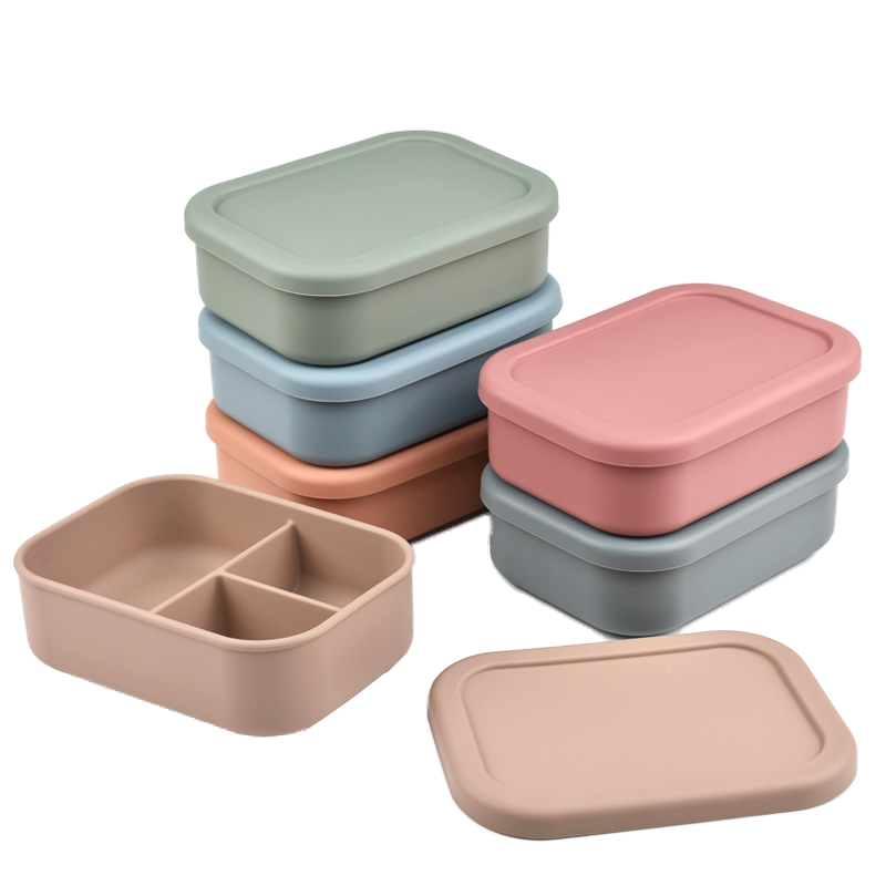 Custom Logo Multi-color silicone bento box | Premium Corporate Gifts and Custom Gifts