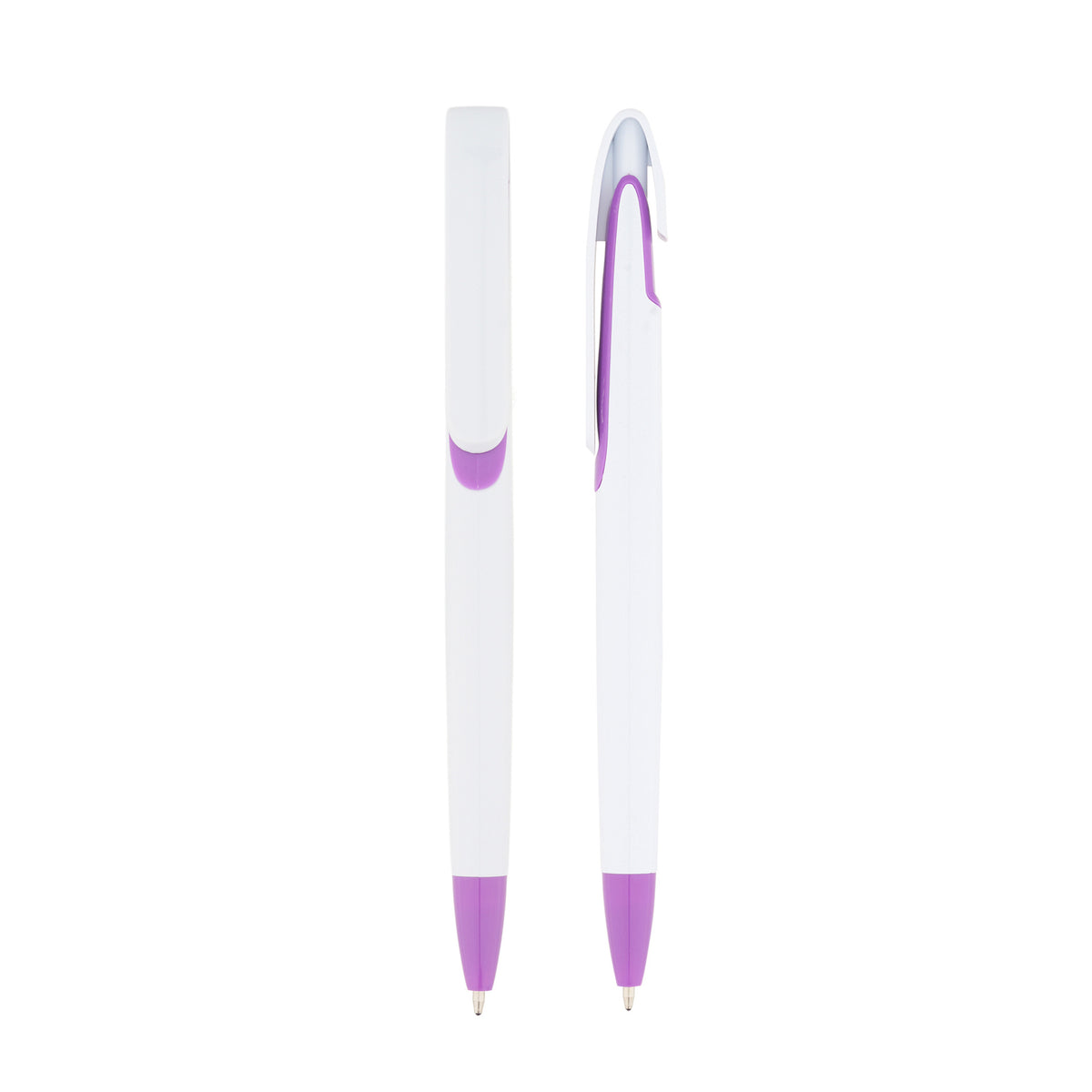 Custom Logo Solid White Barrel Click Ballpoint Pen | Premium Corporate Gifts and Custom Gifts