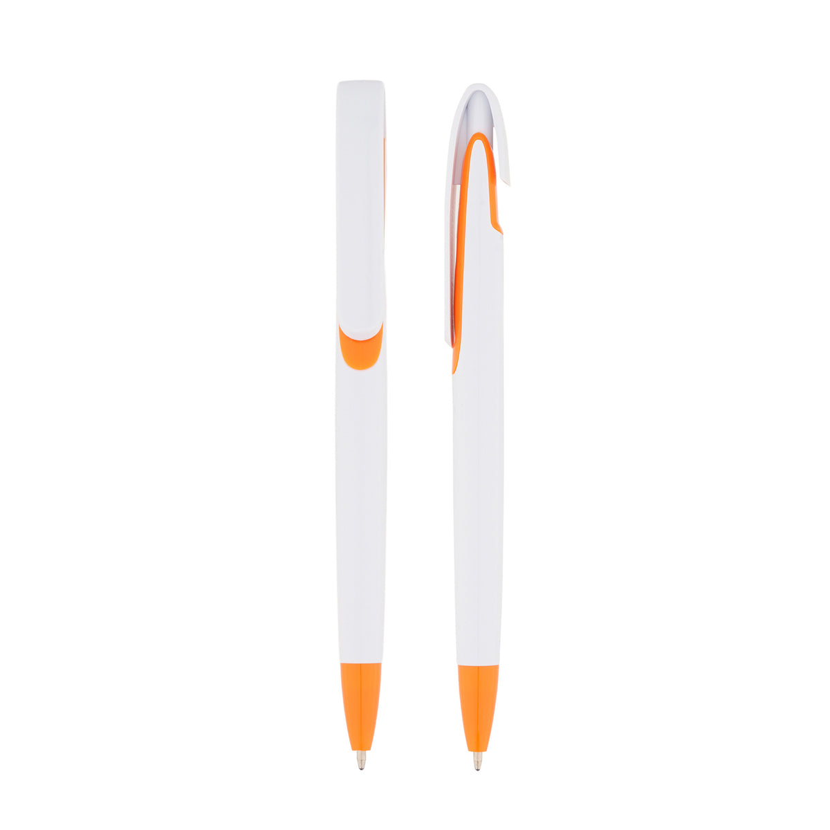 Custom Logo Solid White Barrel Click Ballpoint Pen | Premium Corporate Gifts and Custom Gifts