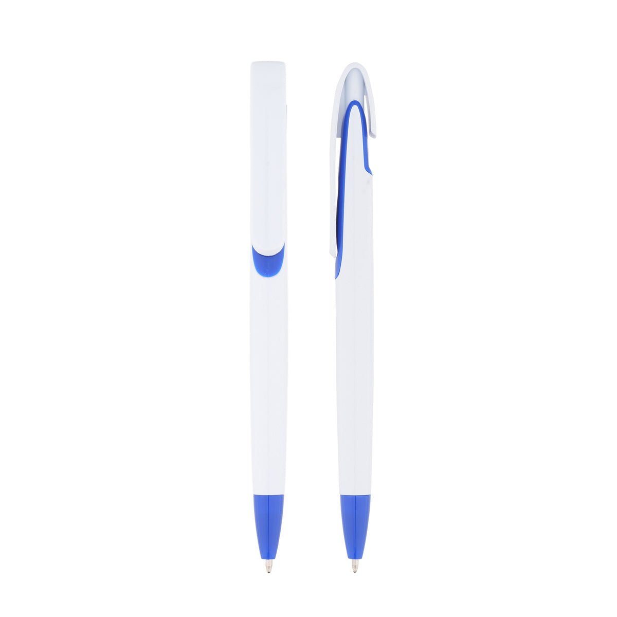 Custom Logo Solid White Barrel Click Ballpoint Pen | Premium Corporate Gifts and Custom Gifts