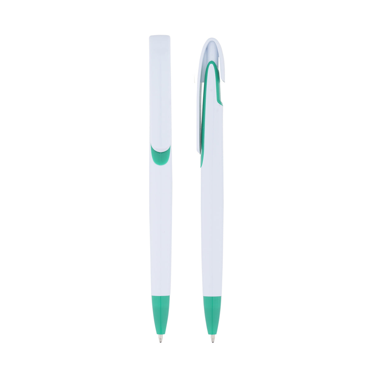 Custom Logo Solid White Barrel Click Ballpoint Pen | Premium Corporate Gifts and Custom Gifts