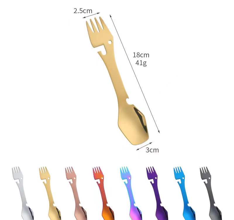 Custom Logo Metal Camping Multifunctional Tableware | Premium Corporate Gifts and Custom Gifts