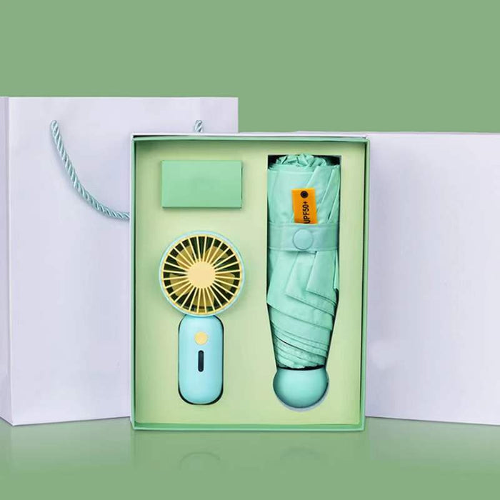 Custom Logo Colourful Mini Fan Business Gift Box