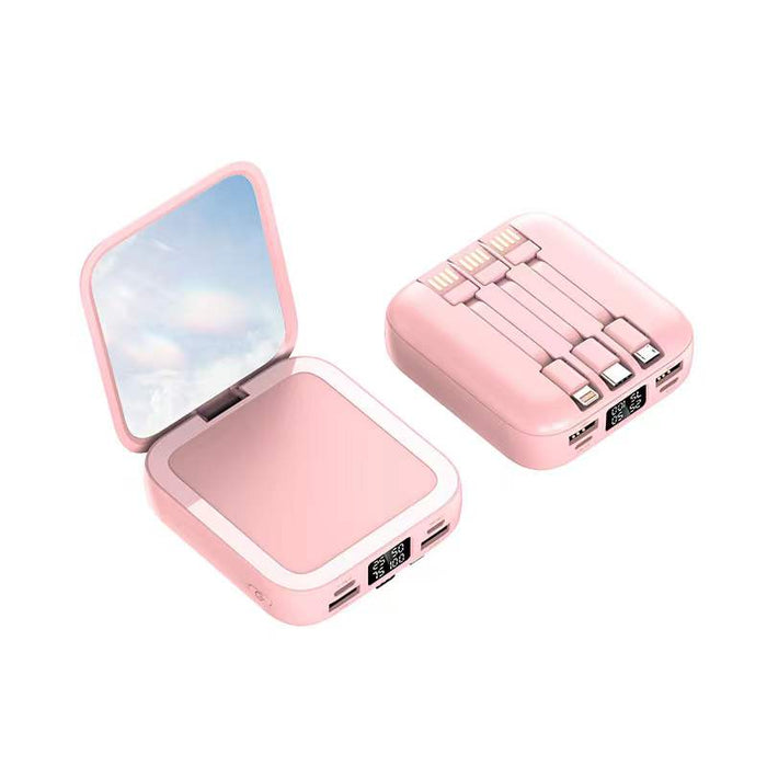 Custom Logo Multifunctional Makeup Mirror Power Bank