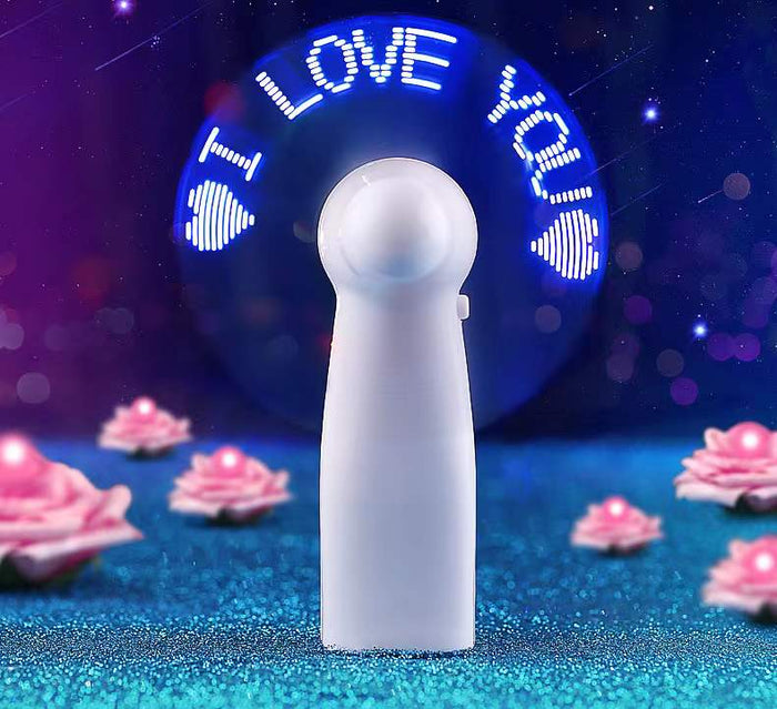 Custom Logo LED Light Emitting Fan