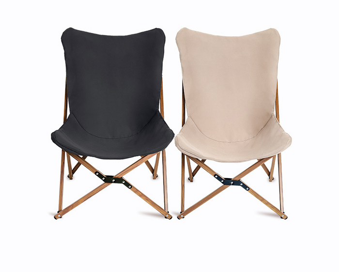 Custom Logo Camping Aluminium Alloy Folding Butterfly Chair
