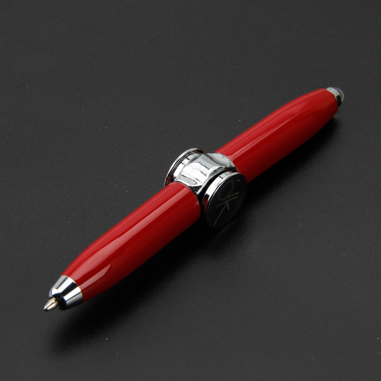 Custom Logo Fidget Spiral Turning Light Ballpoint Pen | Premium Corporate Gifts and Custom Gifts