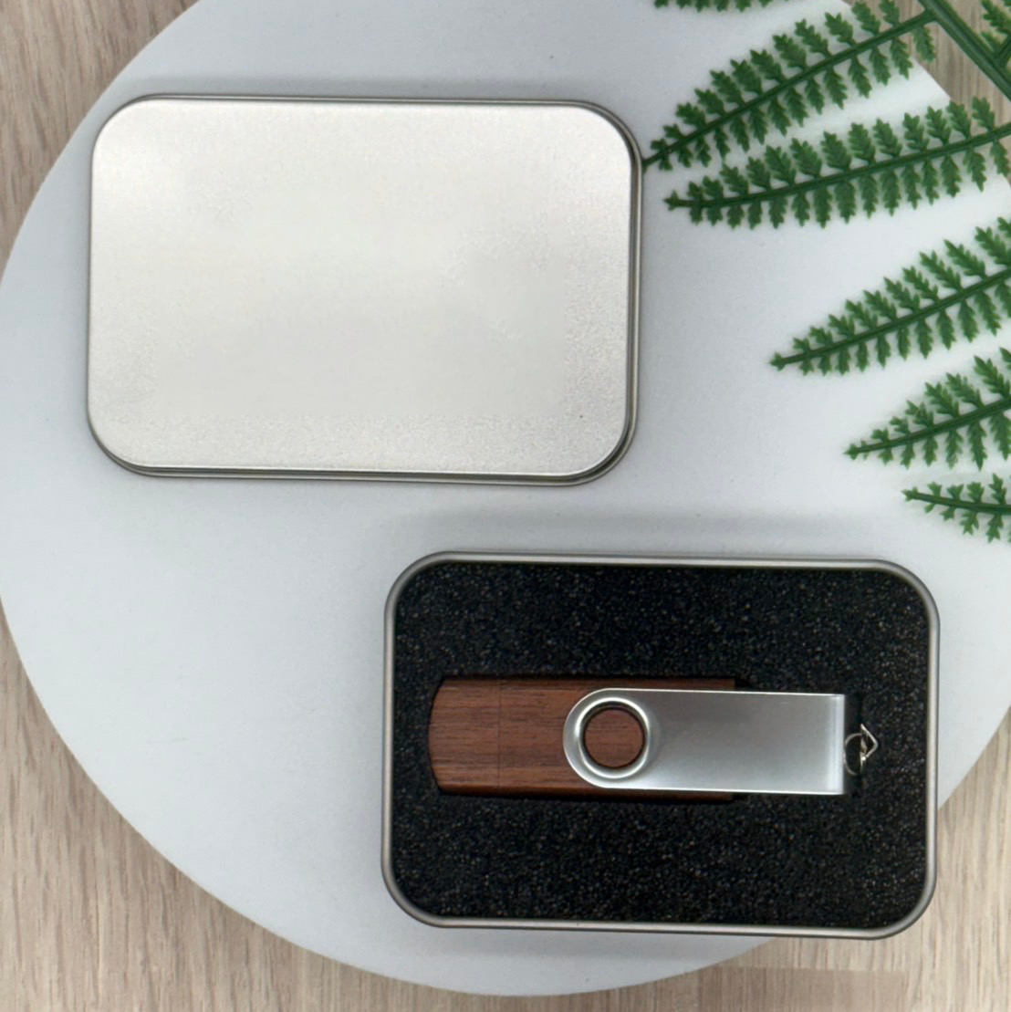 Custom Logo Wooden Rotating Flash Drive | Premium Corporate Gifts and Custom Gifts