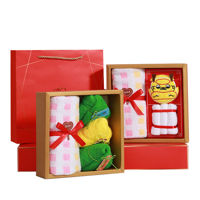 Custom Logo Zongzi-Shaped Towel Gift Box