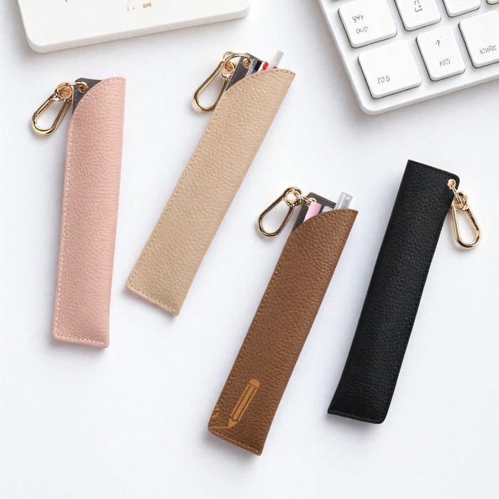 Custom Logo Leather Advertising Pen Portable Storage Bag