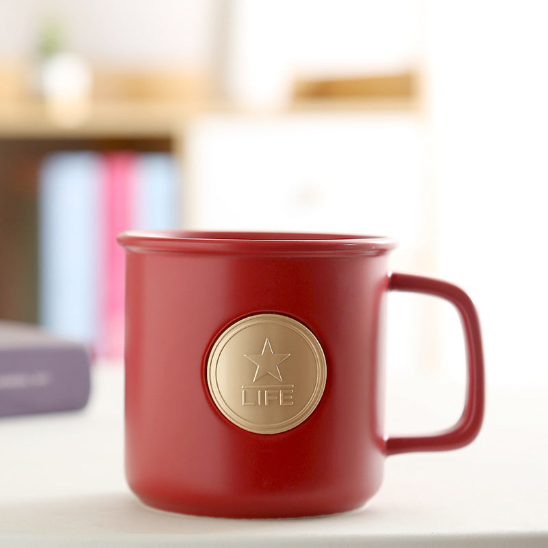 Custom Logo Copper Sheet Color Glazed Mug | Premium Corporate Gifts and Custom Gifts