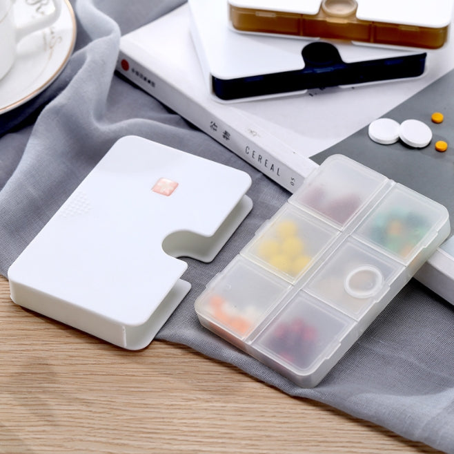 Custom Logo European-Style Six-Compartment Small Pill Box