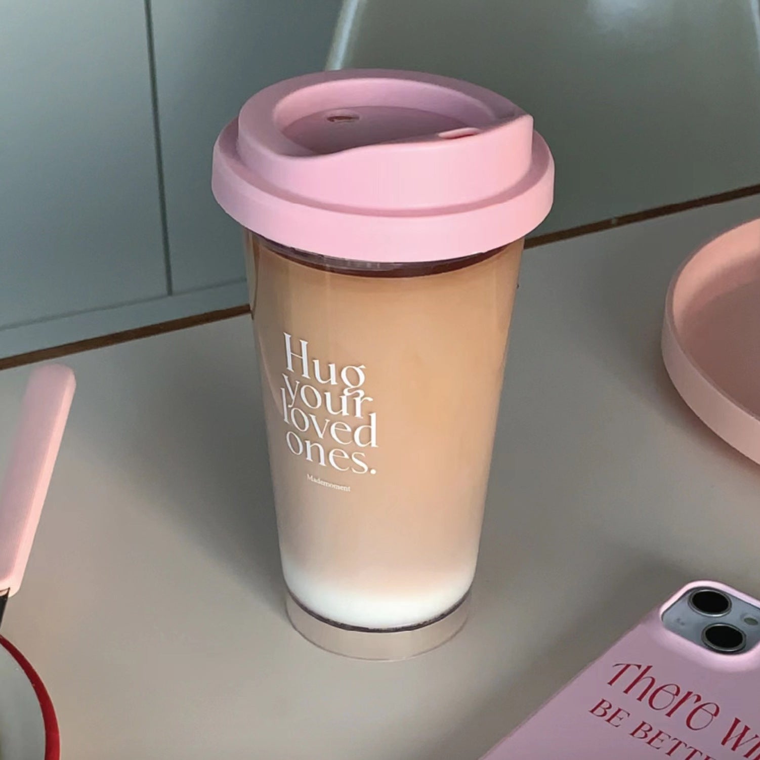 Custom Logo Cute Apple Korean Style Coffee Cup Milk Tea Cup | Premium Corporate Gifts and Custom Gifts