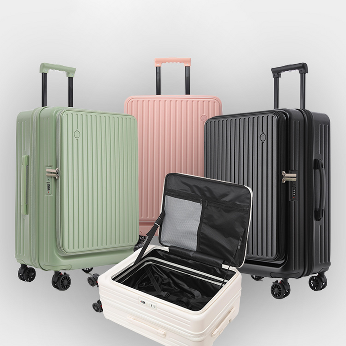 Custom Logo Multi-Functional Front-Opening Luggage