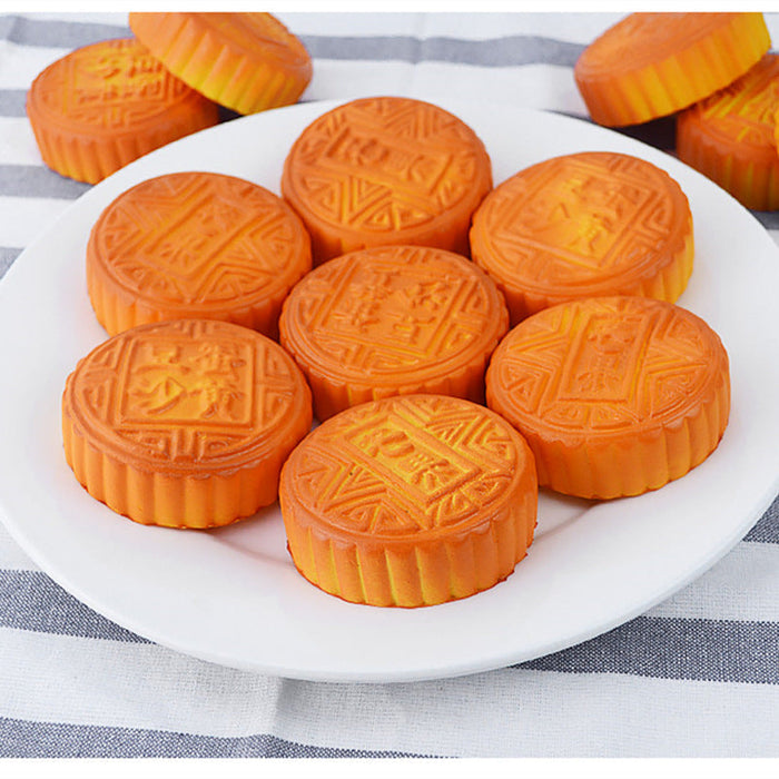 Custom Logo Decompression Mooncake-Shaped Stress Relief Ball