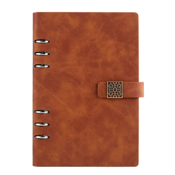 Custom Logo A5 Loose-leaf Metal Buckle Conference Notebook | Premium Corporate Gifts and Custom Gifts