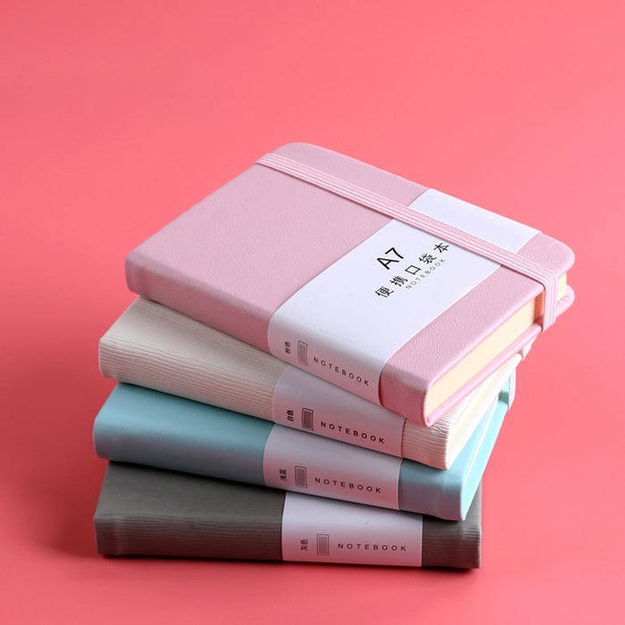 Custom Logo Pocket Side Strap Notebook