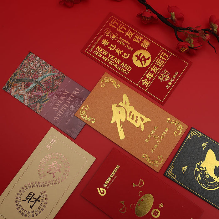 Custom Logo Hot Stamping Red Envelope Bag