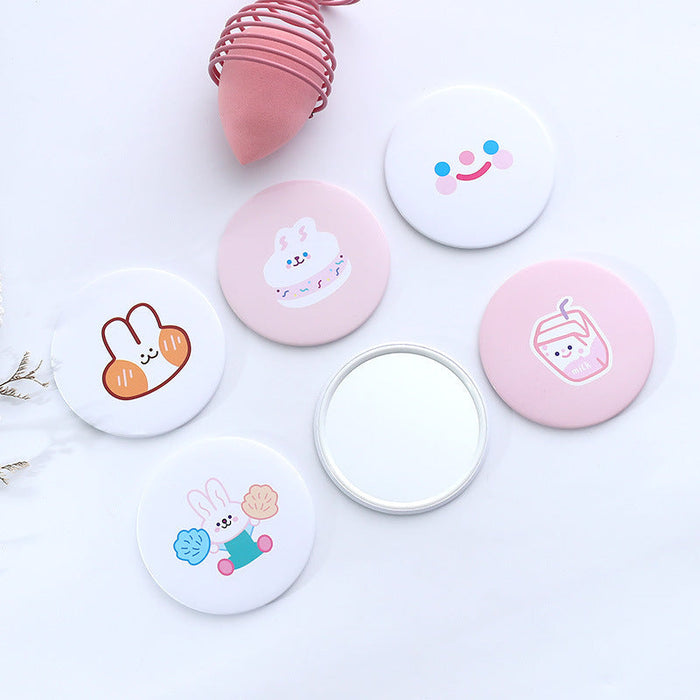 Custom Logo Portable Small Round Mirror