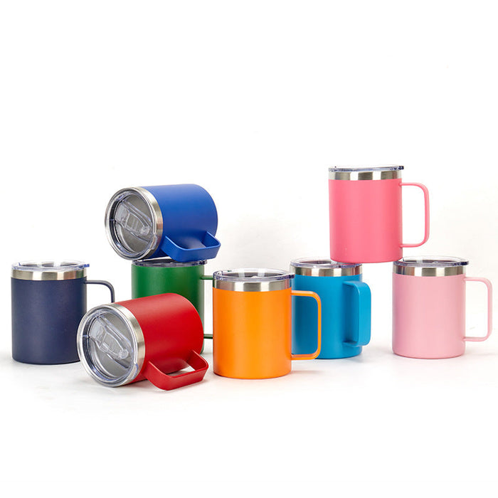Custom Logo Multi-Colour Stainless Steel Handle Mug